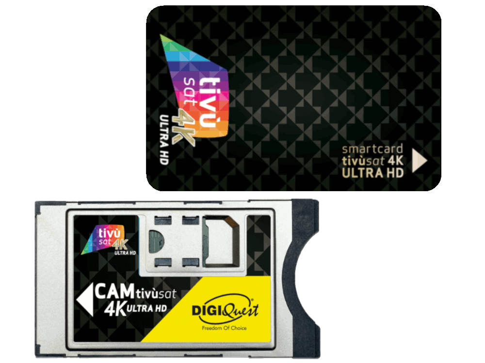 Pacchetto CAM + CARD TivuSAT 4K