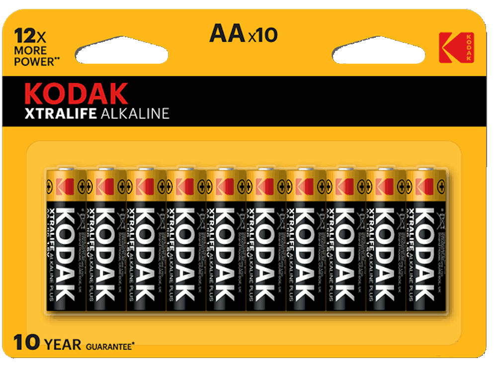 Kodak XTRALIFE alkaline AA battery (10 Pack)