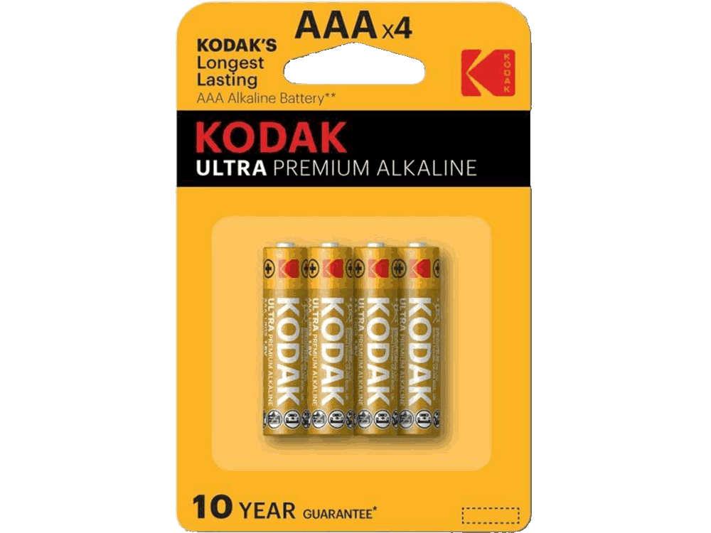 Kodak ULTRA PREMIUM alkaline AAA battery (4 pack)