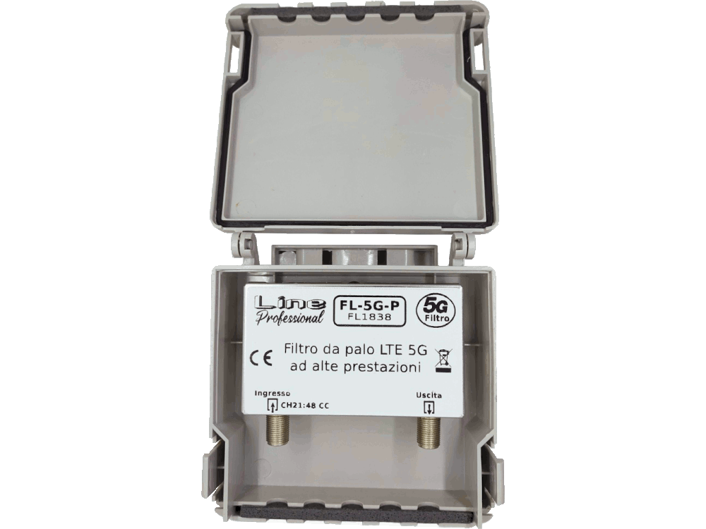 Filtro da palo LTE 5G ad alte prestazioni - Passabanda E21:E48