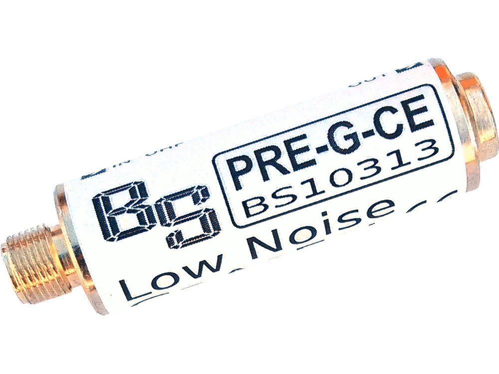 Tubular Low Noise 18dB UHF preamplificatore with GaAsFet - For master amplifier