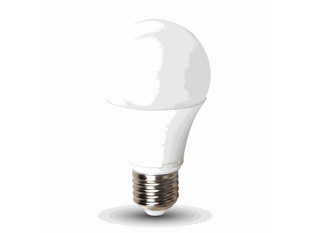 LED Bulb - 9W E27 A60 Thermoplastic 4000K LUMEN: 806