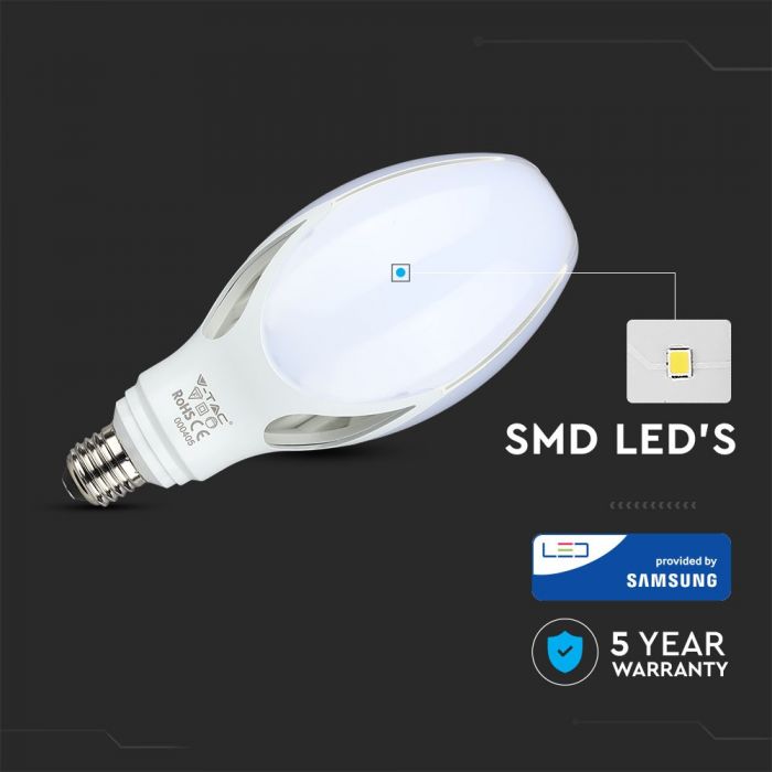LED Bulb - Samsung Chip 36W E27 Olive Lamp 4000K A++ 110 Lm/W LUMEN: 3960