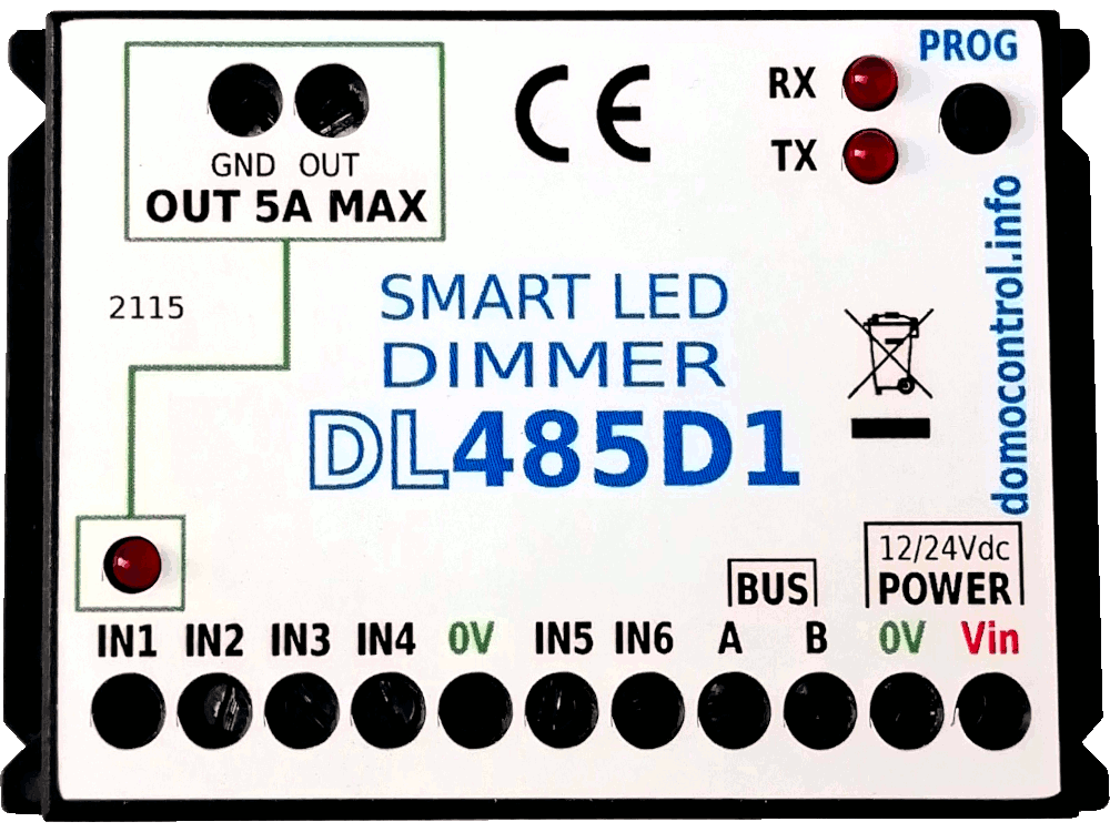 Smart Dimmer LED a 1 canale + tempo massimo ON + Controllo da Domoticz