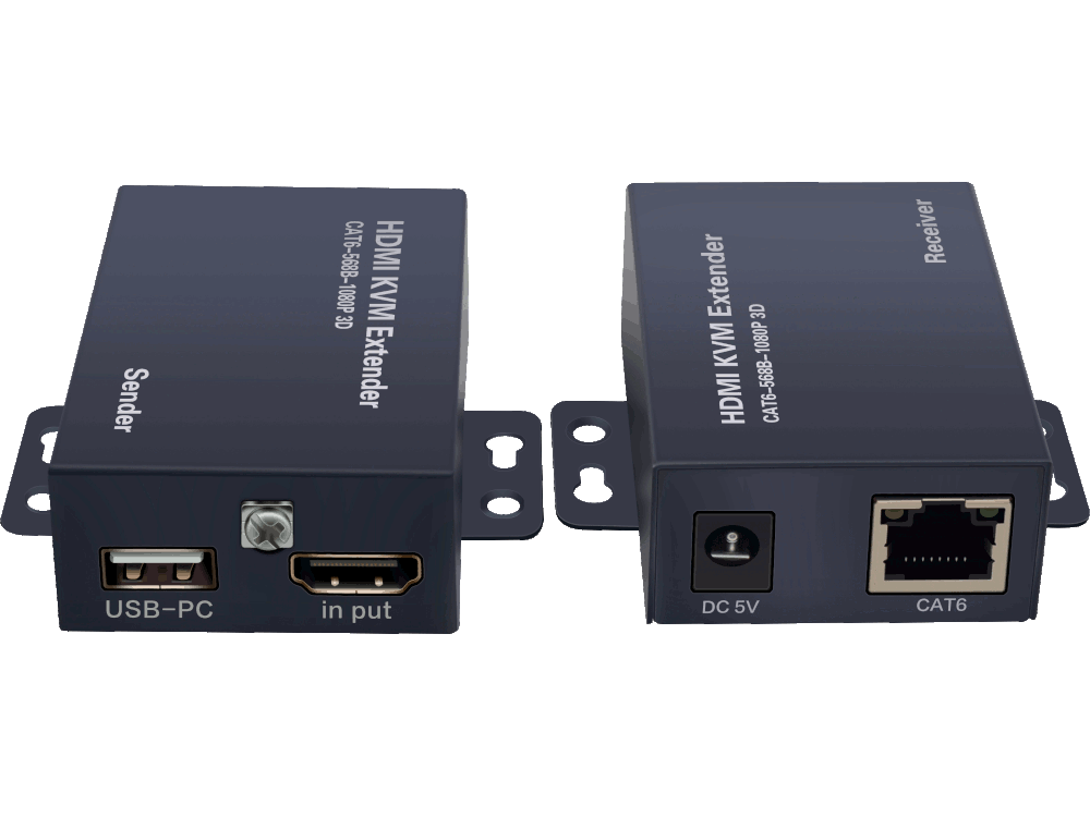 Coppia estensore HDMI su cavo ethernet CAT.6 con ritorno del segnale IR - Lunghezza massima 60 metri (copia)