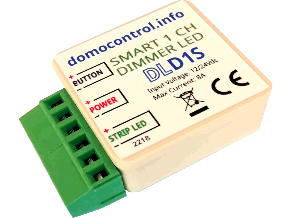 DLD1S - Mini Dimmer LED a 1 canale con funzionalità avanzate