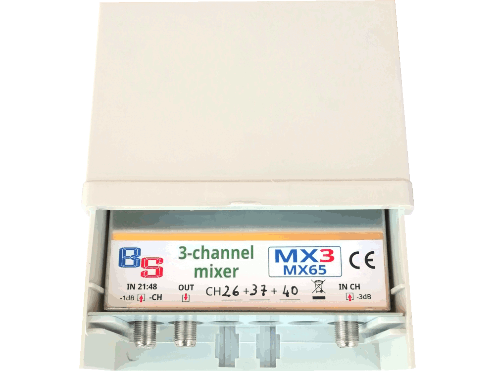 Miscelatore 2 ing CH1+CH2+CH3 - VHF+UHF(-CH1 -CH2 -CH3) AIRLINE