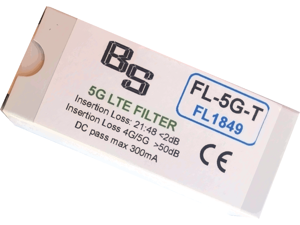 Filtro Tubolare LTE 5G ad alte prestazioni - Passabanda E21:E48
