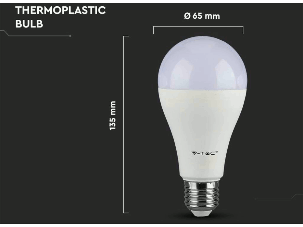 Lampadina LED Chip Samsung E27 11W A+ A60 3000K - 1055 LUMEN